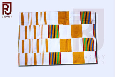 Kente Handwoven Cloth Ashanti Kente Ghana Asante African Art Textiles 6 yards 