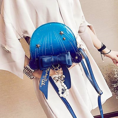 Kawaii jellyfish bowknot crossbody bag