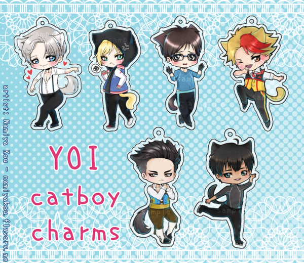Yuri on Ice Catboy CHARMS