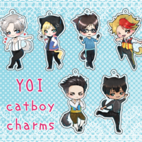Yuri on Ice Catboy CHARMS