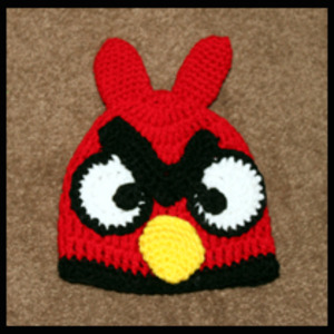 Crocheted Red Bird Hat