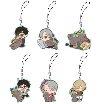 Yuri !!! on Ice - Rubber Strap With Makkachin - Katsuki Yuuri / Victor Nikiforov / Yuri Plisetsky - 