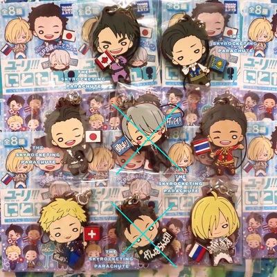 Yuri !!! on ice - nitotan rubber strap - victor nikiforov / phichit chulanont / jean jacques leroy / otabek altin / yuri plisetsky / katsuki yuuri - 