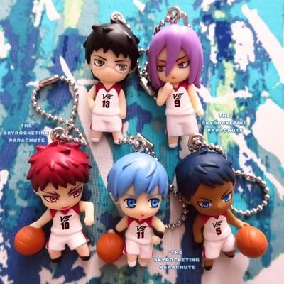 Kuroko no Basuke - Last Game Figure Keychain Swing - Tetsuya / Aomine Daiki / Kagami Taiga / Murasakibara Atsushi / Hyuuga Junpei - 
