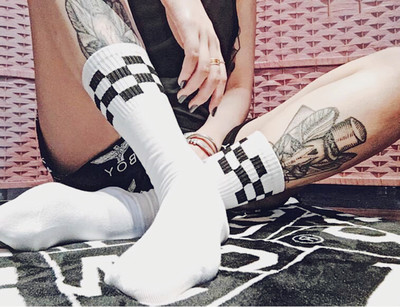 Harajuku Checker Socks