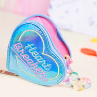 Heart Breaker Embroidery Hologram Purse - Thumbnail 3