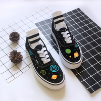 Harajuku cosmic planet hand-painted shoes - Thumbnail 1