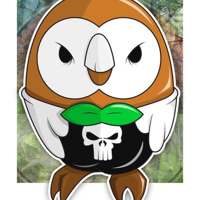 Rowlet x the punisher print