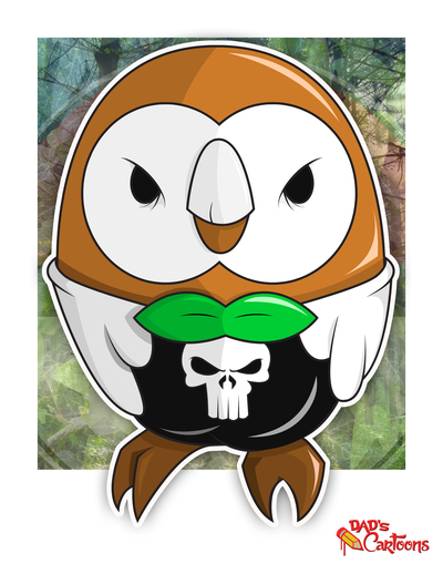 Rowlet x The Punisher Print