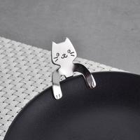 2pcs Stainless Steel Cat Teaspoons - Thumbnail 3