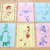 Booger Brie Postcard Print Set - Thumbnail 1