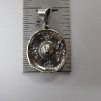Small Sterling Silver Sombrero Pendant - Thumbnail 3
