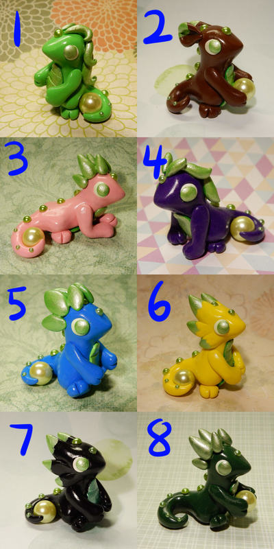 Small Green Pearl Dragons