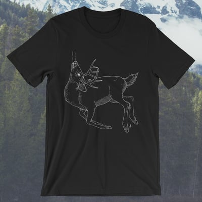 Eulogy for a deer - line art t-shirt - Thumbnail 5