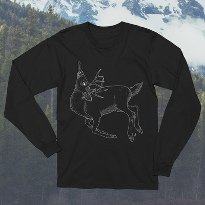 Eulogy for a Deer - Line Art Long Sleeve Tee