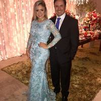 Elegant O-neck Long Sleeves Backless Lace Beaded Mermaid Evening Prom Dress E349 - Thumbnail 1