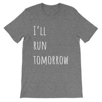 Run Tomorrow Unisex short sleeve t-shirt - Thumbnail 2