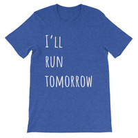 Run Tomorrow Unisex short sleeve t-shirt - Thumbnail 3