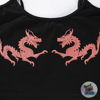 CHINESE DRAGON CROP TOP - Thumbnail 3