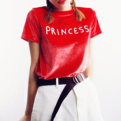 Princess velvet tee