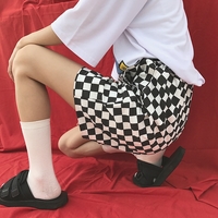 Checkered Unisex Shorts - Thumbnail 2