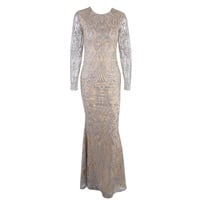 Silver Glitter Gown - Thumbnail 4
