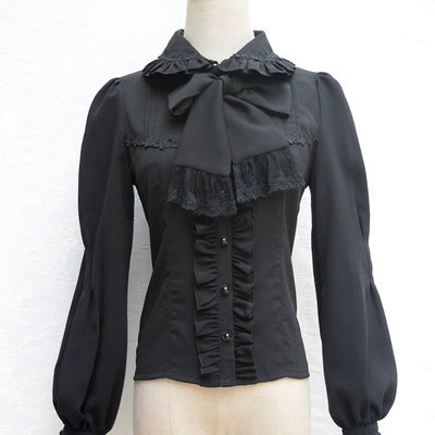 Harajuku retro long sleeve shirt - Thumbnail 4