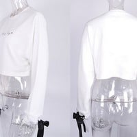 Boy Bye Cropped Sweatshirt - Thumbnail 4