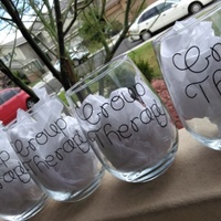 Group therapy small wine glasses - Thumbnail 1