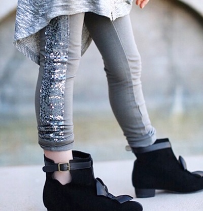 Sequin Stripe Leggings 
