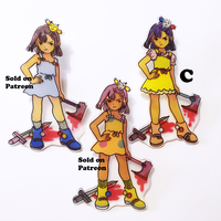 Handmade plastic pins - Large - Thumbnail 1