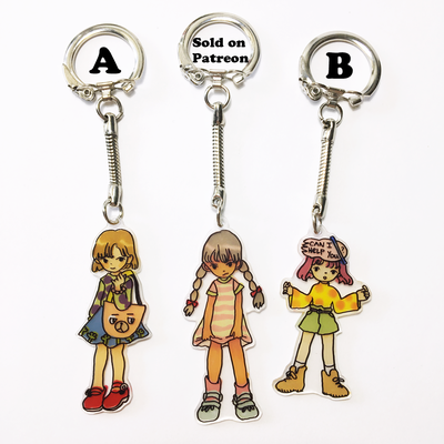 Handmade plastic keychains