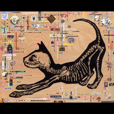 "the delinquent" 8x10" print on wood - Thumbnail 4