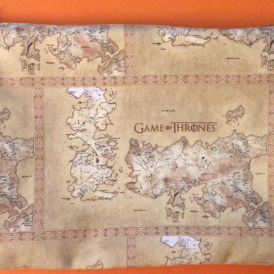 Game of thrones map zippered pouch 9x7