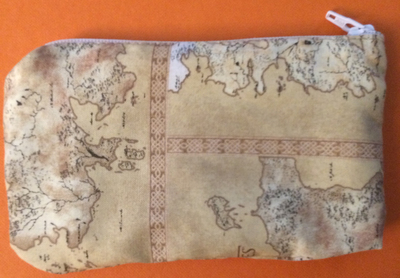 Game of Thrones Map Zippered Pouch 5x4