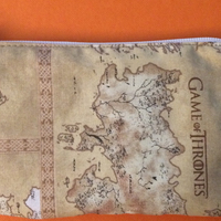 Game of Thrones Map Zippered Pouch 5x4 - Thumbnail 1