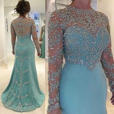 light Blue Plus Size Mother of the Bride Dresses, Evening Dresses