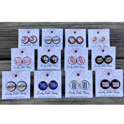 12mm game day earrings 
