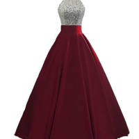 Burgundy Prom dress,sexy prom dress,Evening Dress,Charming prom dress, long prom dress,prom dresses, elegant prom dress, prom dress Z155 - Thumbnail 1