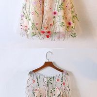 Unique homecoming dress, new arrival homecoming dress, half sleeves homecoming dress, short homecoming dress, graduation dress, PD15070 - Thumbnail 1