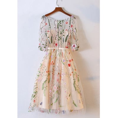 Unique homecoming dress, new arrival homecoming dress, half sleeves homecoming dress, short homecoming dress, graduation dress, pd15070