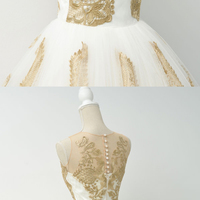 Short homecoming dress, tulle applique homecoming dress, gorgeous homecoming dress, graduation school dress, lovely homecoming dress, PD15326 - Thumbnail 2