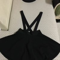 Black Braces Skirt - Thumbnail 3