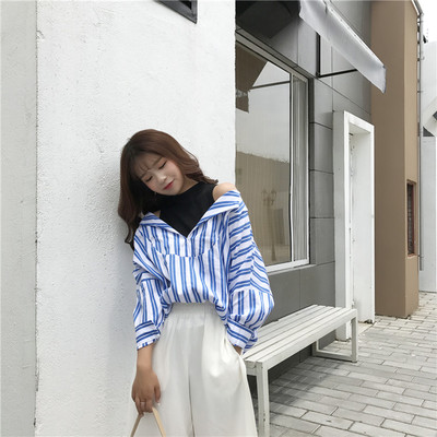 Sexy Off shoulder blouse fake 2 pc