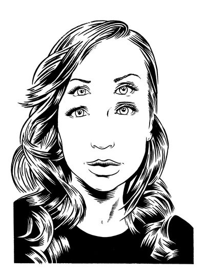 original art - 4 eyed maggie #3