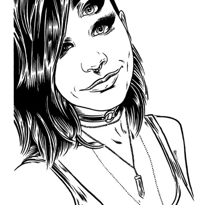 Original art - 4 eyed meg #4