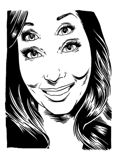 original art - 4 eyed moriah #3