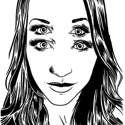 Original art - 4 eyed rachel