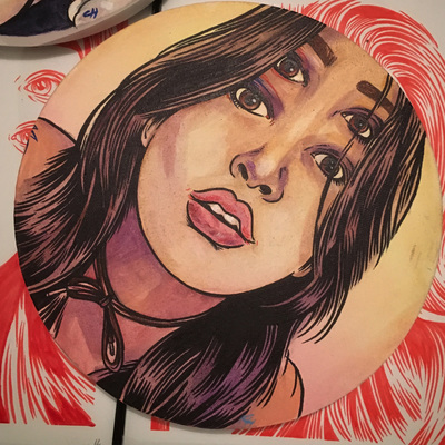 original art - bianca circle