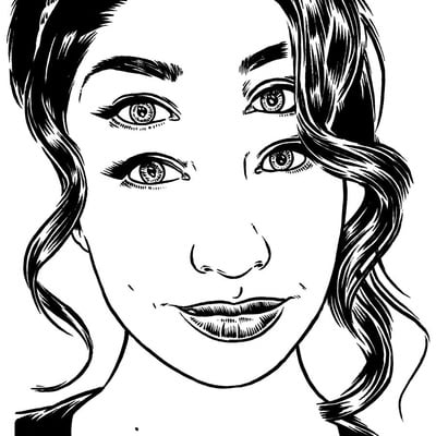 Original art - 4 eyed diana (pronounced dee-anna)